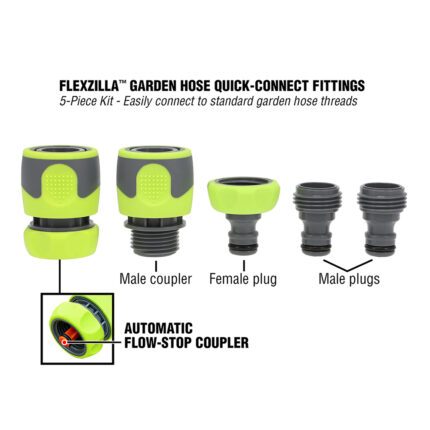 Garden Hose Quick-Connect Fittings - HFZGAK14 - 1