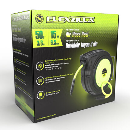 Air Hose Reel Retractable 3-8 inch 50 FT 15 meter L8250FZ - 1